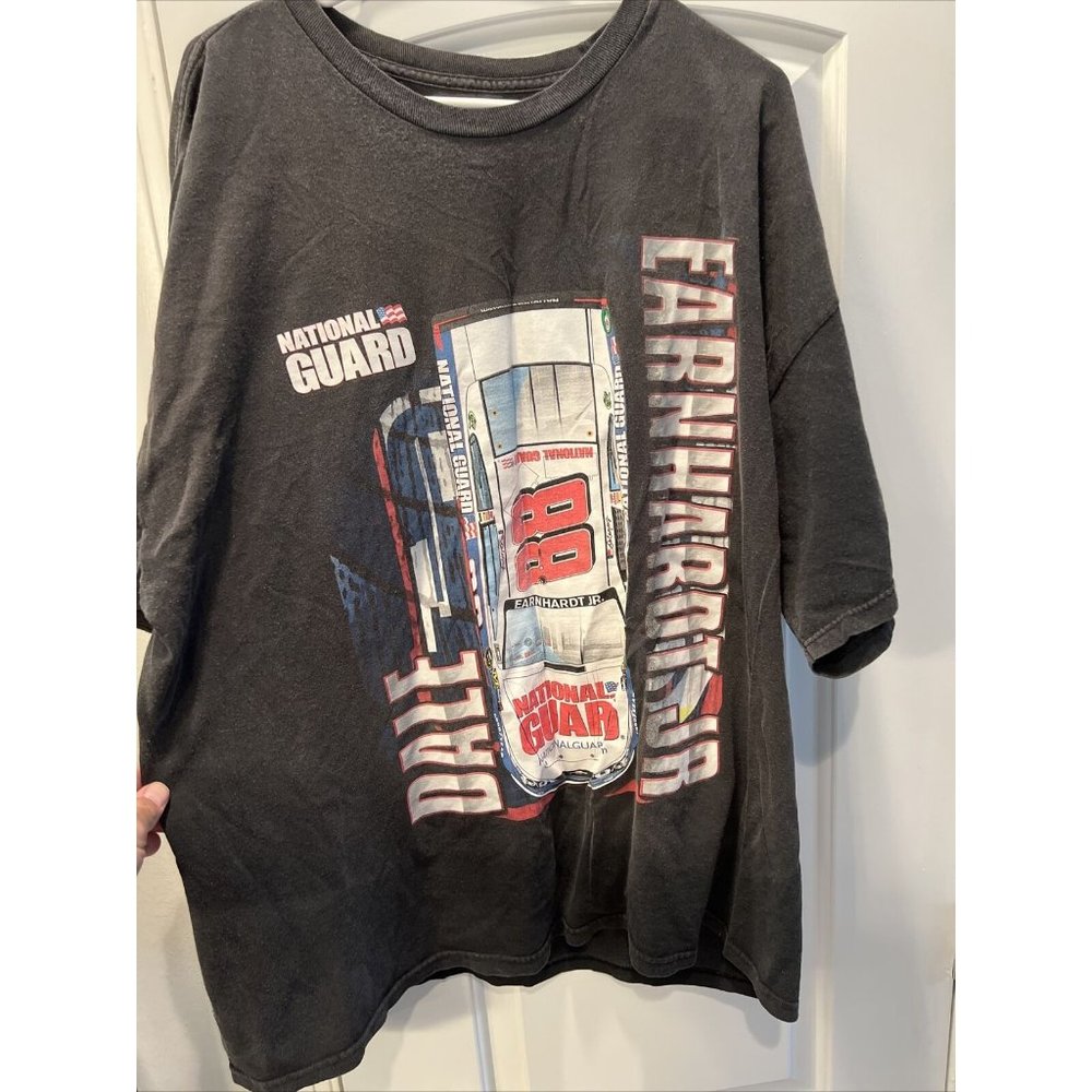 Dale Jr 88 NASCAR T Shirt National Guard Mens 3XL Black Hendrick Motorsports Vtg
